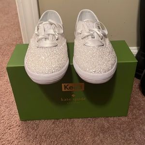 Women's Keds x Kate Spade New York Champion Glitter Sneaker,Never Worn/Brand New